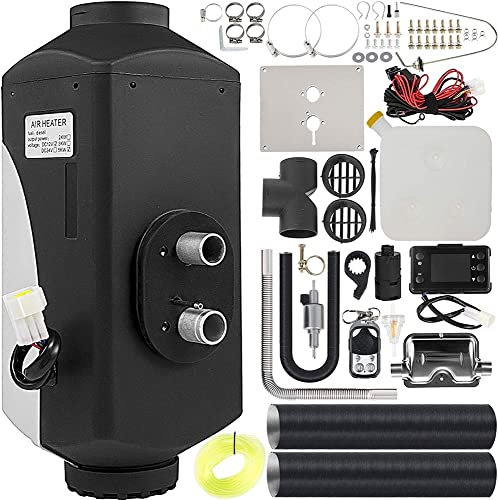 Sistemas de calefacción de encendido del automóvil, calentador de estacionamiento diesel de 5KW 12V con interruptor LCD Calentador diesel con tanque de 10L, calentador de estacionamiento con silenciad