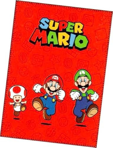 arlis Fleecedecke, Lizenzprodukt, Mario, 100 x 140 cm (Decke Mario – A)