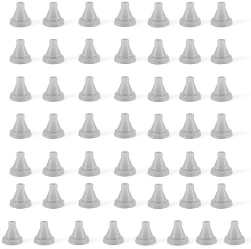 Editbar Soffione doccia di ricambio, 50 ugelli in silicone, foro per doccia, per riparazione in acciaio inox, per soffione a pioggia, diametro foro 4 mm, beccuccio universale (grigio)