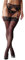 Reggicalze sexy da donna, lingerie per calze alte, set lingerie con reggicalze a vita alta, con 4 clip in metallo, regolabili, set di rete trasparente perizoma e collant inclusi in nero, Nero , L