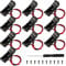 KUOQIY 10 PCS 12V 23A Battery Holder, A23 Battery Case Holder Box, 12V Battery Holder Spring Clip Case with Wire Leads, with Screwdriver & Screw