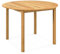 COSTWAY Gartentisch rund, Ø 110 cm, Holztisch aus Akazienholz, Terrassentisch für 4 Personen, Balkontisch, Esstisch für Balkon, Terrasse, Garten, 110 x 110 x 75 cm