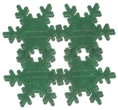 Alipis 16 Pièces À Couverts en Forme De Flocon De Neige Et De Fourchette Porte-Couverts De Noël Pochette À Couverts en Flocon De Neige À Couverts De Fête De Noël Pochette À