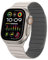 Tasikar Magnetic Straps Compatible with Apple Watch 49mm 46mm 45mm 44mm 42mm Soft Silicone Replacement Loop Wristband Compatible with iWatch Ultra SE Series10 9 8 7 6 5 4 3, Starlight-Grey
