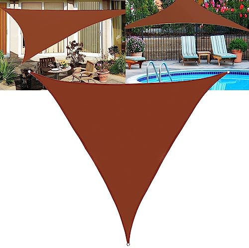 Tenda parasole triangolare impermeabile per esterni, 2 x 2 x 2 m, 3 x 3 x 3 m, traspirante, per garage, patio, giardino, balcone, campeggio