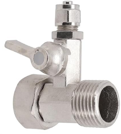 VZU Wasseranschluss Adapter T-Stück, 20mm Schlauch Wasseranschluss Verteiler Zum Anschluss von 2 Geräten, Gartenschlauch Verteiler Wasserhahn Absperrhahn Absperrventil Adapter