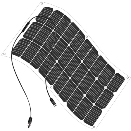 Panneau solaire monocristallin 100 W flexible portable pour systèmes hors réseau