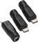 Greluma 3 Piezas Adaptador de Corriente USB C a DC, Conector Macho Tipo C a Hembra DC de 5,5 x 2,1 mm, Conector cilíndrico para Cargar Dispositivos.