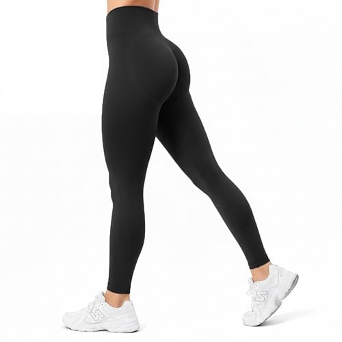 SMILODOX Leggings Damen Shayla, High Waist Yogahose mit Push-up-Effekt, nahtlos & enganliegend, Booty Scrunch Sport Hose, atmungsaktiv & schnelltrocknend, perfekt für Workout, Pilates & Freizeit