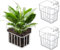 Pawfly 2 Pcs Clear Acrylic Aquarium Plant Holder for Fish Tanks, Top Hanging Fish Tank Plant Holder with Hook, Adjustable Aquarium Planter Cup, Fish Tank Plant Pot for Water Feature Decoration