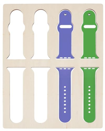 BENECREAT 4 Holes Band Watch Jig, Laser Cut Watch Band Jig, Laser Cutting File, Engraving Alignment for DIY Craft Gift Laser Engraving 272x200x5mm/10.7x7.9x0.2inch