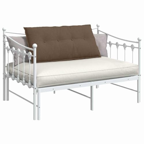 vidaXL Rückenkissen Braun 100 x 19 x 50 cm Stoff