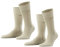 ESPRIT Basic Uni Multipack M So coton unies lot de 2 paires, Chaussettes Homme, Beige Cream 4011, 39-42