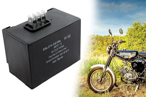 BISOMO 6V Laderegler ELBA mit Blinkgeber 2 x 21W / 5A, 4-polig für Simson S50 S51 S70 SR50