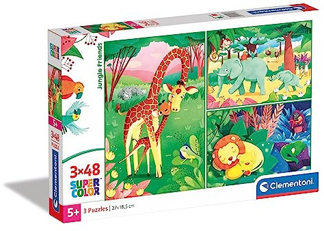 Clementoni - 25233 - Supercolor Puzzle Puzzle - Disney Toy Story 4-3 x 48 pieces - Made in Italy - jigsaw puzzle children age 4