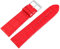 Excellanc-Uhrenarmband Ersatz Echt Leder Kroko-Optik Dornschließe Breite 16-26 mm (Stegbreite: 24 mm, rot)