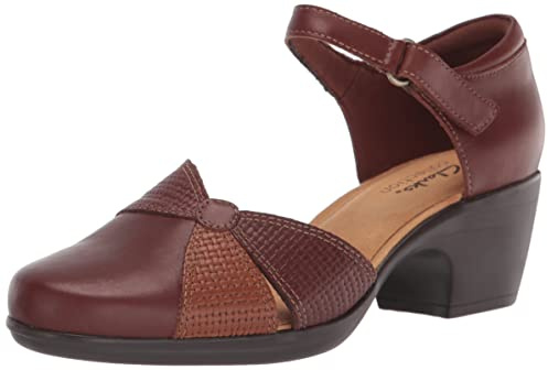 Clarks Women's Emily Rae Pump, Dark Tan Combi, 6 UK