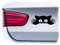 WB wohn trends Auto-Aufkleber, Katze guckt Cat, schwarz, 22cm breit, Farbe und Größe wählbar, KFZ-Sticker LKW Spruch