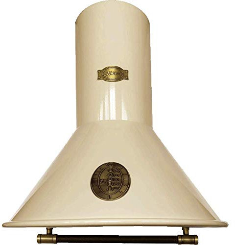 Kaiser Luxus Hersteller A 6423 ElfBe Bonete de cocina retro de pared 60 cm, marfil, 3 velocidades, 910 m3/h, iluminación LED, temporizador, German Brand Award 2018