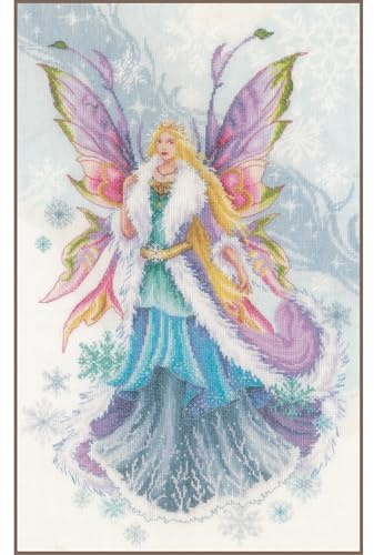 Lanarte PN-0178653 Elf I Counted Cross Stitch Kit, Cotton, Multi-Colour, Approx. 30 x 48 cm / 12 x 19.2