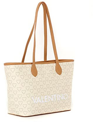 Valentino Bags Womens LIUTO Tote, Ecru/Multi