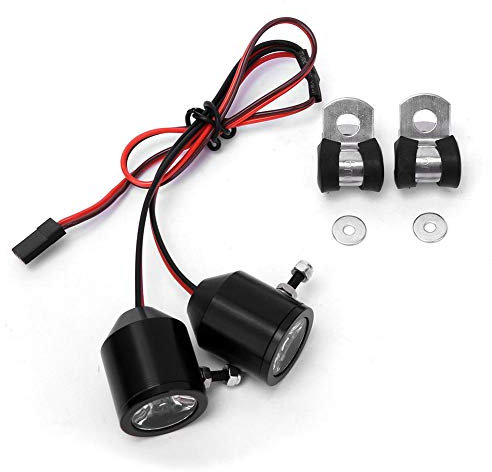 VGEBY RC Scheinwerfer, 3W RC Auto LED Scheinwerfer Frontlicht Suchscheinwerfer Ersatzteil Ersatz Zubehör für RC Crawler Car Kinder Spielzeug Fahrzeug