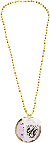 Pavilion Gift Company 40th Birthday Shot Glass Necklace, 1.75 Oz, Purple