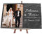 wandmotiv24 Schiefertafel Hochzeit mit Staffelei, Personalisierbar Digitaldruck Farb-Foto + Vornamen + Datum, Querformat 30x20cm, Hochzeitsgeschenk, Geschenkidee Brautpaare, Verlobung