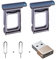 2Pcs for iPhone 12 Pro Max Dual SIM Card Tray Replacement for iPhone12 Pro Max Nano Dual SIM Card Tray Slot Holder Adapter +USB-C Female to USB-A Male Adapter + 2Pcs Eject Pin…(Pacific Blue)