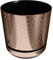 KORAD Blumentopf mit untersatzer - Muster 054 Art-Deco-Bronze - 12 cm - Pflanzkübel aus Hochwertiger Kunststoff - Dekorativer Topf für Pflanzen