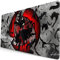 WORKSDUO Anime Akatsuki Uchiha Itachi Sharingan Clavier de Jeu et Tapis de Souris Grand Tapis de Souris de Jeu Élargi en Caoutchouc Antidérapant pour Ordinateur Portable Bureau 31,5 x 15,7 pouces, L