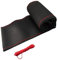 akhan LB102 - Lenkradbezug 37-39 cm zum Schnüren Schwarz Alcantara mit rote Naht