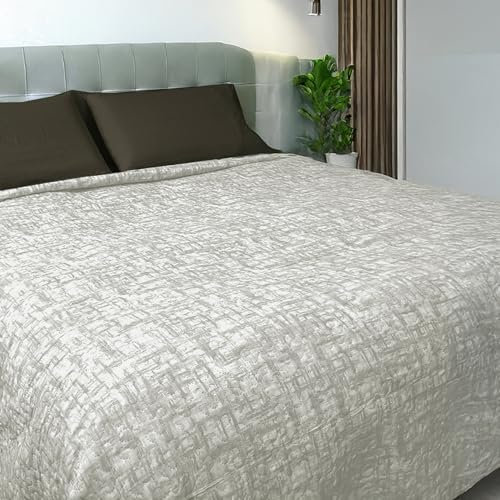 Home Tresor - Copriletto Matrimoniale Primaverile Estivo | Trapuntino Quilt Leggero 100 gr/mq | Copriletto 2 Piazze Fantasie Moderne Ampia Misura cm. 250 x 250 Classic 8