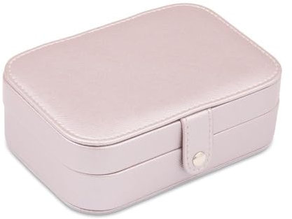 JEWLIX Aufbewahrung für Schmuck Kunstleder, rosa-metallic