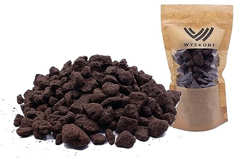 WYSKONT Lavasteine 1 Liter 10-15 mm - Aquarium Bodengrund - Lavamulch - Aquarium Deko - Terrarium Deko - Aquarium Steine - Aquarium Kies - Aquarium Soil - Dekosteine - Zierkies