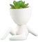 Vasi per Piante Succulente in Ceramica, Piccoli Vasi da Fiori Creativi a Forma Umana, Vasi Piccoli Vasi da Fiori Vasi per Piante, Simpatici Vasi in Ceramica Bianca, Piccole Fioriere Succulente per(#5)