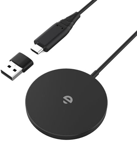 MagSafe Cargador para iPhone, Carga inalámbrica rápida más rápida Que la estación de Carga inductiva Original para iPhone 12/13/14/15 y AirPods Magnetic Wireless Charger Pad