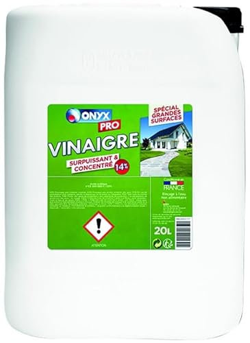 Vinaigre 14° surpuissant et concentré, nettoyant/détartrant, bidon de 20l