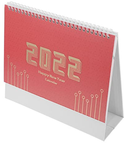 MAGICLULU 1stk Desktop-kalender Desktop-geschäft Zeltplaner Planer Kalender 2022 Schreibtischunterlagen-kalender 2022 Monatskalender Stehender Tischkalender Büro Anmerkungen Papier Spule