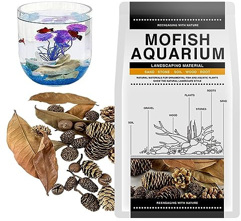 Aquarium-Erlenzapfen – effektiver und sicherer Fischwasseraufbereiter | Aquarien Botanicals – Flexible Aquarium-Nahrungsquellen, gesunde Aquarium-Dekoration, Zubehör für Süßwassertanks