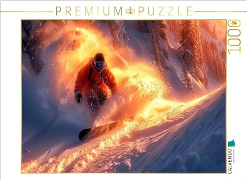 Puzzle · Snowboarden, EIN Wintertraum | 1000 Teile · Lege-Größe 64 × 48 cm · CALVENDO Puzzle