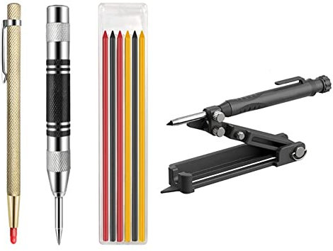 PRATYAHARA Multifunktionale AnreißWerkzeuge, Konstruktionsbleistift, Ritzwerkzeuge, Konturenlehre, Markierungswerkzeuge, Druckbleistift, 5 StüCk