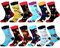 Belloxis 12 Paare Bunte Socken Herren 43-46 Herrensocken 43-46 Baumwolle Motiv Socken Wadenstrümpfe Socks
