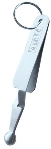 REMOS Mini Zeckenpinzette in Löffelform Edelstahl rostfrei 8 cm