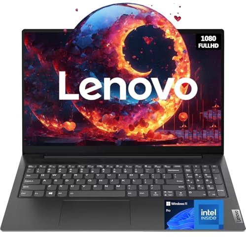 Lenovo Ordinateur portable V15 Essential | Processeur Intel multitâche 4 cœurs | 32 Go de RAM | SSD 1 To | Écran 15,6 po FHD 1080p | Ethernet RJ-45 | Design robuste | Windows 11 Pro | Disque portable