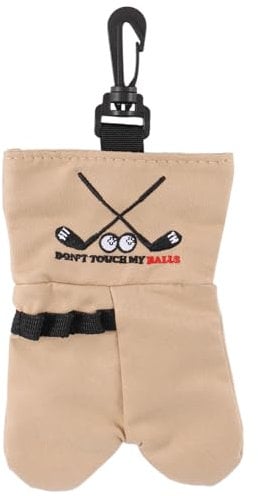 Cucioki Golf Ball Storage Bag Holder This Funny Golf Gift is Sure to Make a Laugh Store Your Golf Accessories Stocking,Brown