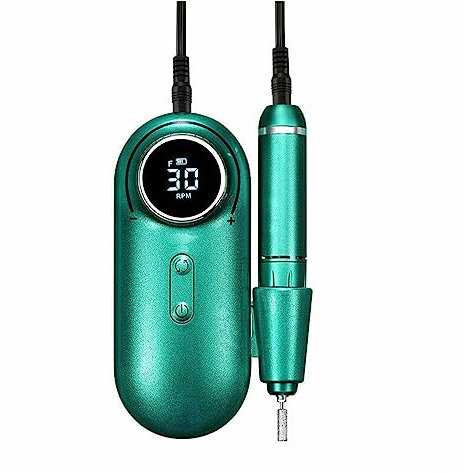 XINHAN Nouveau Design perceuse à Ongles 30000 TR/Min Ponceuse électrique équipement HD Affichage Machine de manucure for Ongles Ensemble de Tour Professionnel - Perceuse à Ongles(Groen)