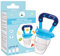 PLIC CARE - Grignoteuse Tétine en Silicone Bleue – 4 à 12 mois – Sans BPA – 3 Tailles de Tétines et 2 Recharges – Pour Soulager les Gencives et Diversification Alimentaire