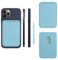 LYQNIHOB 1 pcs Portafoglio Magnetico da Cellulare per iPhone con Tasca Adesiva in Silicone per Tessere, Carte e Badge - Pratico Porta Carte di Credito - Adatto per cellulare Cover -6,3x9,3cm - blu