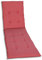 GO-DE Textil Bequeme und attraktive Polsterauflagen für Gartenliegen (Einzelset, Uni Rot, Liegenauflage)